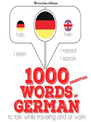 cover image of 1000 essential words in German